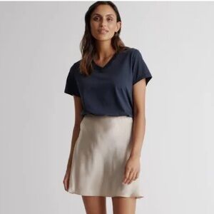 Quince Cream Mini Skirt